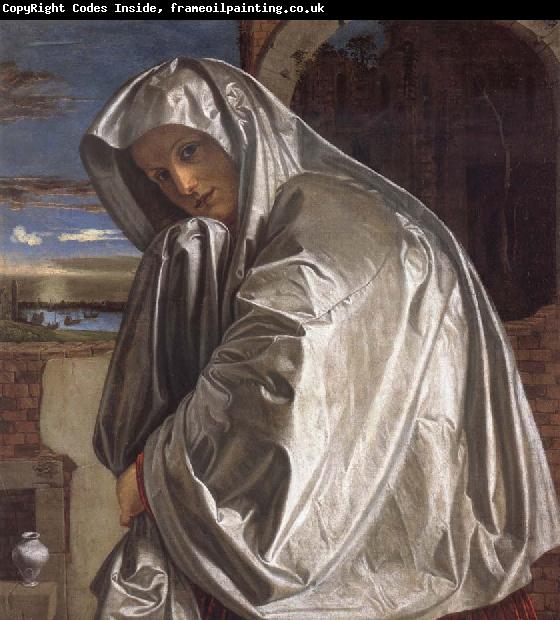 SAVOLDO, Giovanni Girolamo Saint Mary Magdalene Approaching the Sepulchre